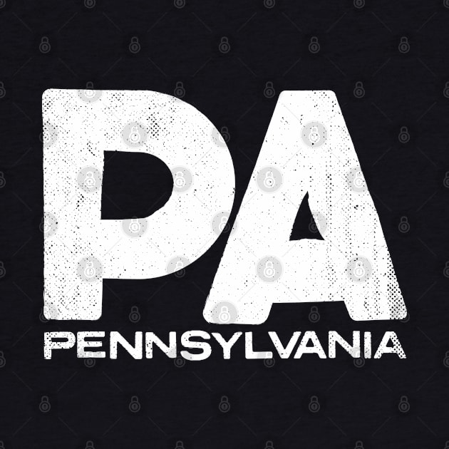 PA Pennsylvania Vintage State Typography by Commykaze